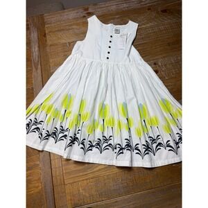 NWT Dreampop Cynthia Rowley Kids White Tulip Floral Dress L 10-12 Flower Wedding